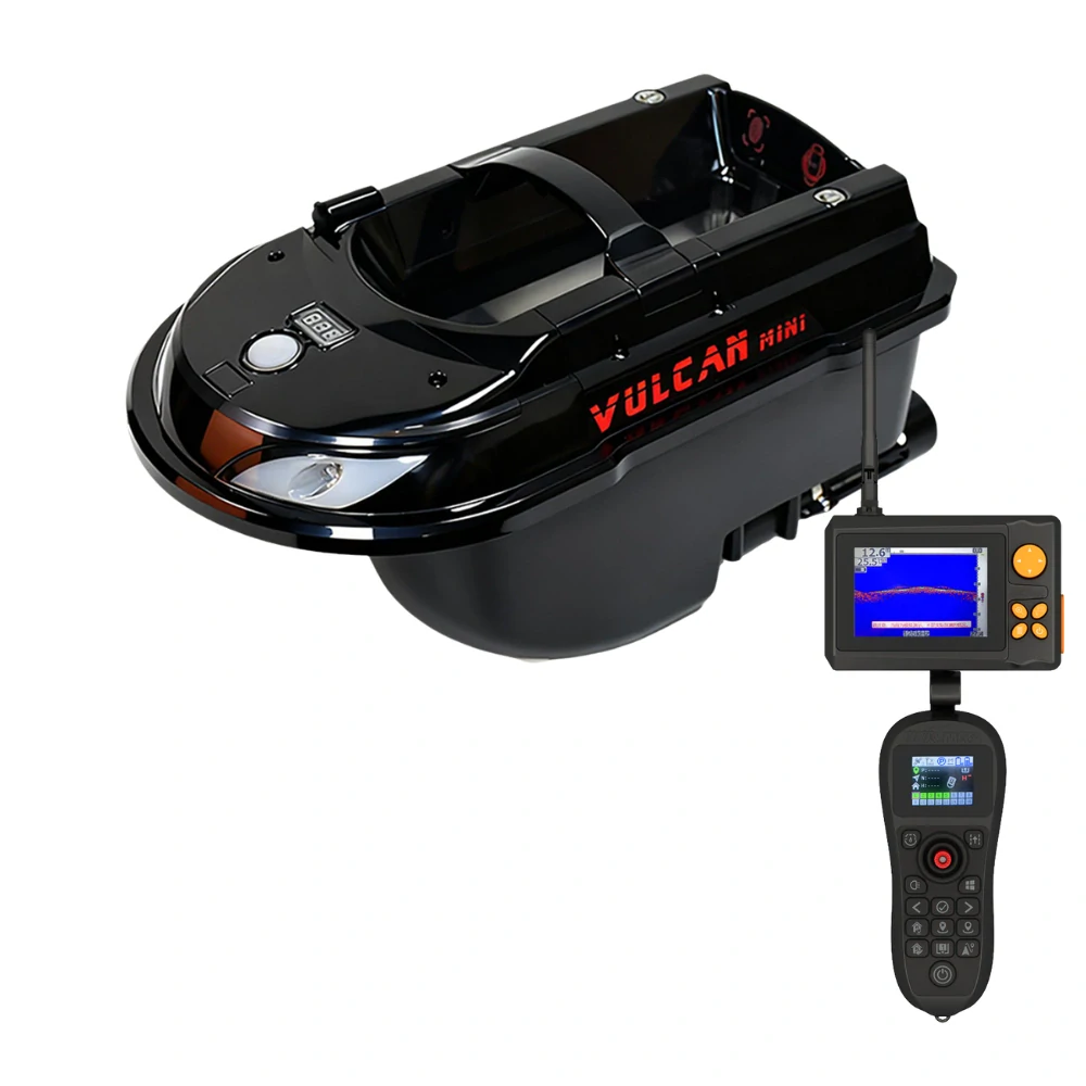 Zavážecí lodička VULCAN Mini PRO s GPS a Echolot- Černý