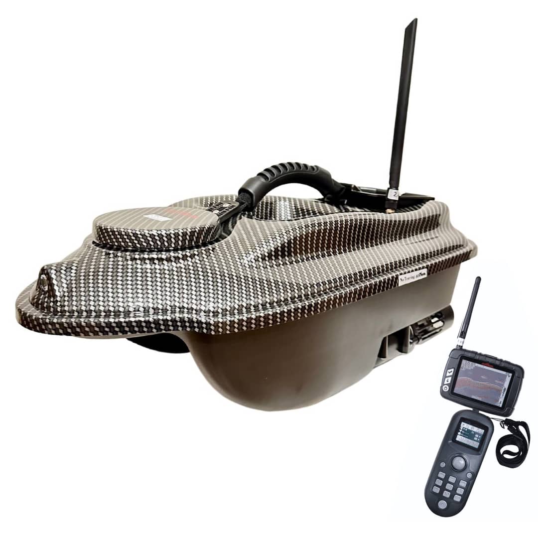 Zavážecí lodička ACTOR PRO s GPS, ECHOLOTEM  10Ah baterie- Carbon