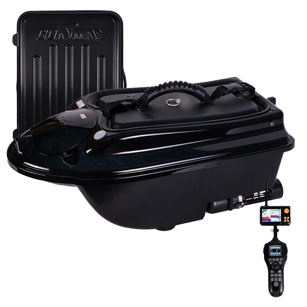 Zavážecí lodička ACTOR PLUS PRO 2025 s GPS a Echolotem- Černá