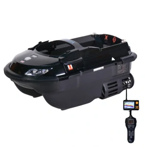 Zavážecí lodička VULCAN s Eholotem- Černá