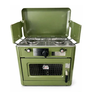 Plynová outdoorová trouba a dvouplotýnkový vařič 2v1