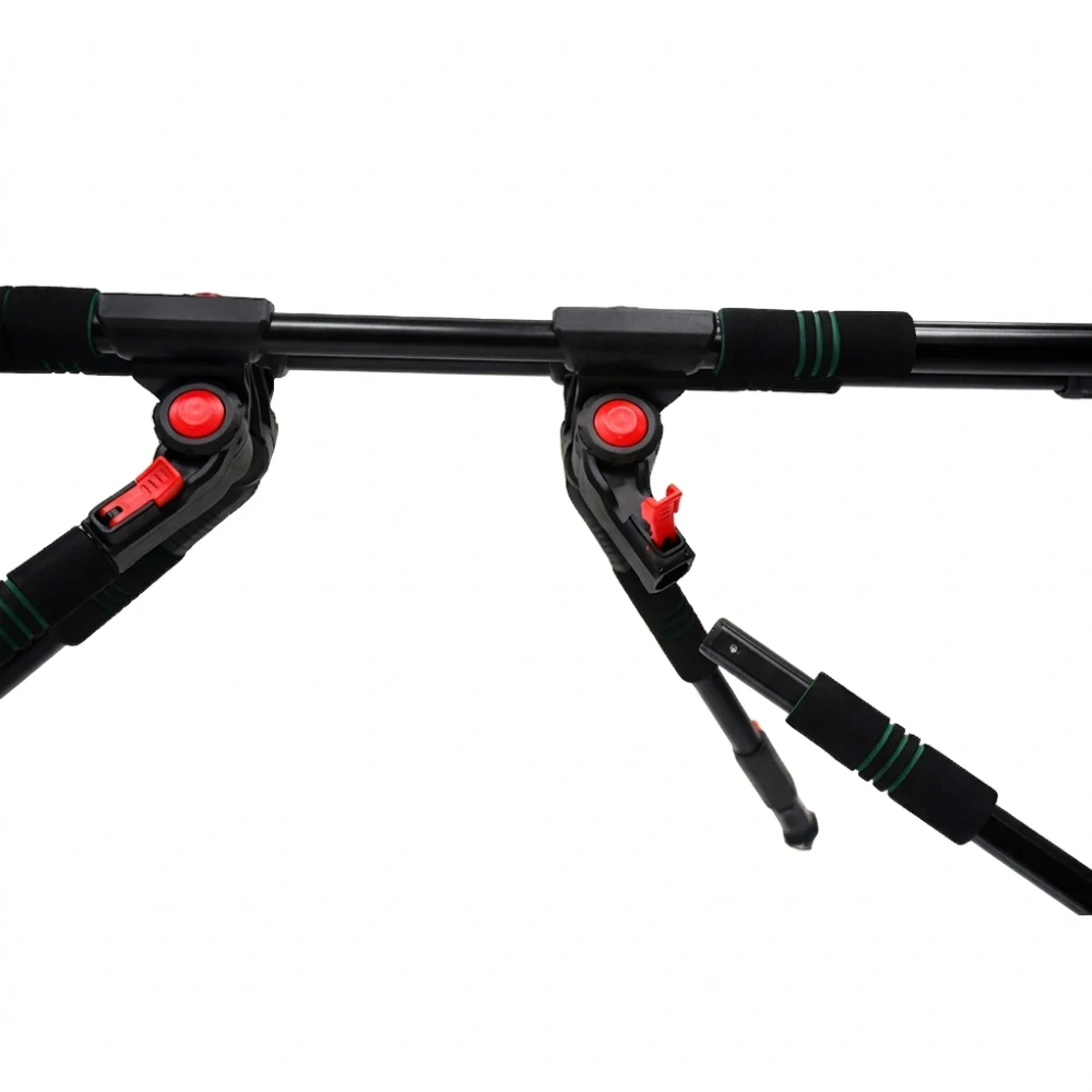 Skládací Rod Pod P19 pro 4 pruty, Hliníkový stojan 6 kg, 103–163 cm - Černý