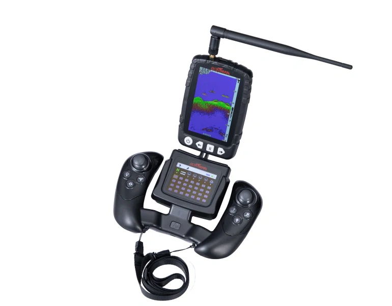 Zavážecí lodička FIGHTER PRO s GPS a ECHOLOTEM- Černá